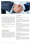 Code of conduct for suppliers
