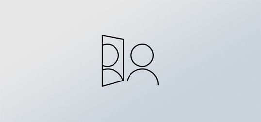 icon person watching in a mirror