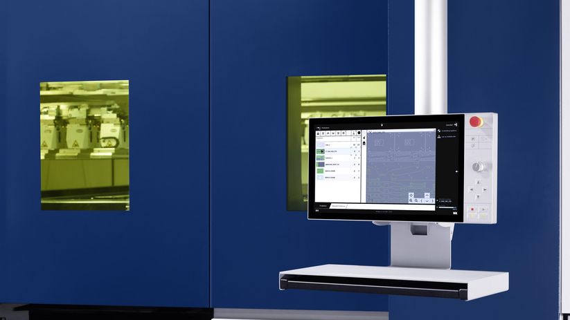 TruLaser Center 7030 med användargränssnittet TouchPoint